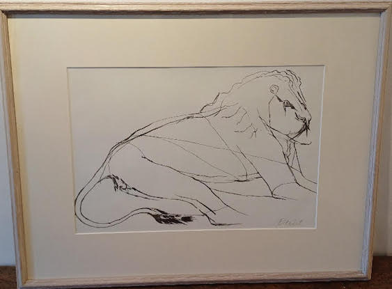 Aesops Fables - Lion by Elisabeth Frink